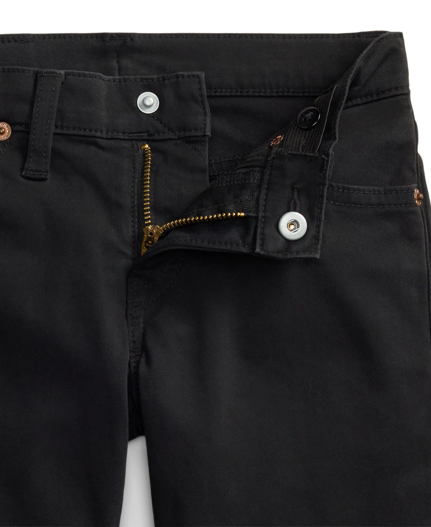 Детские брюки Polo Ralph Lauren Sullivan Slim из стретч-сатина, 2T-7, цвет: Чёрный — фото 3