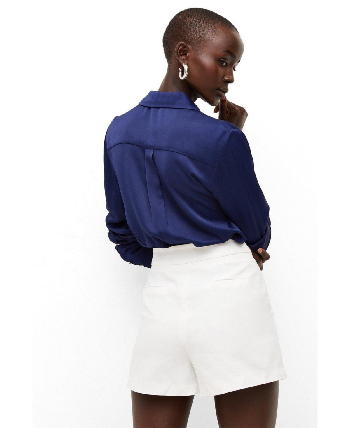 Karen Millen Women's Tech Woven Shorts
