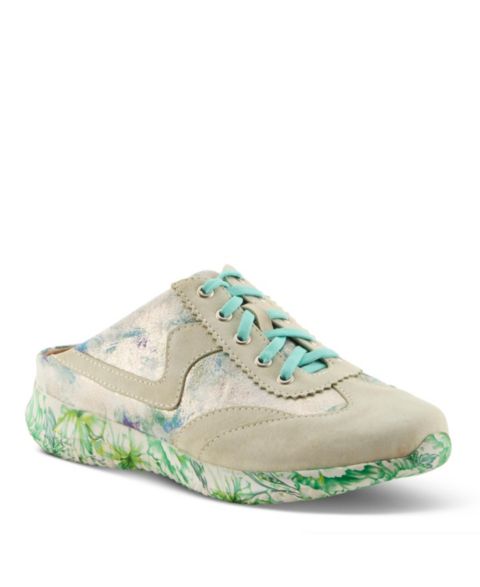 Женские сабо L'Artiste Stepinside Fashion Mule with Cushioned Insole, цвет: Мятный зелёный разноцветный
