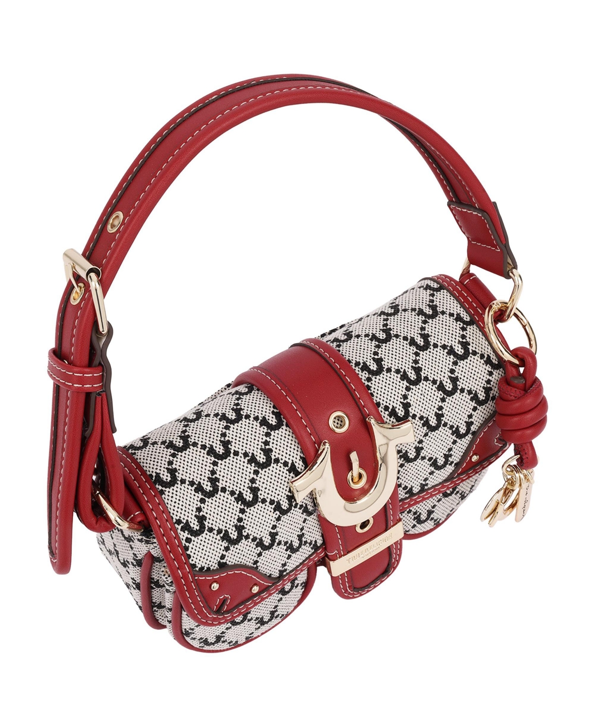 True Religion Multi-Strap Denim Shoulder Bag