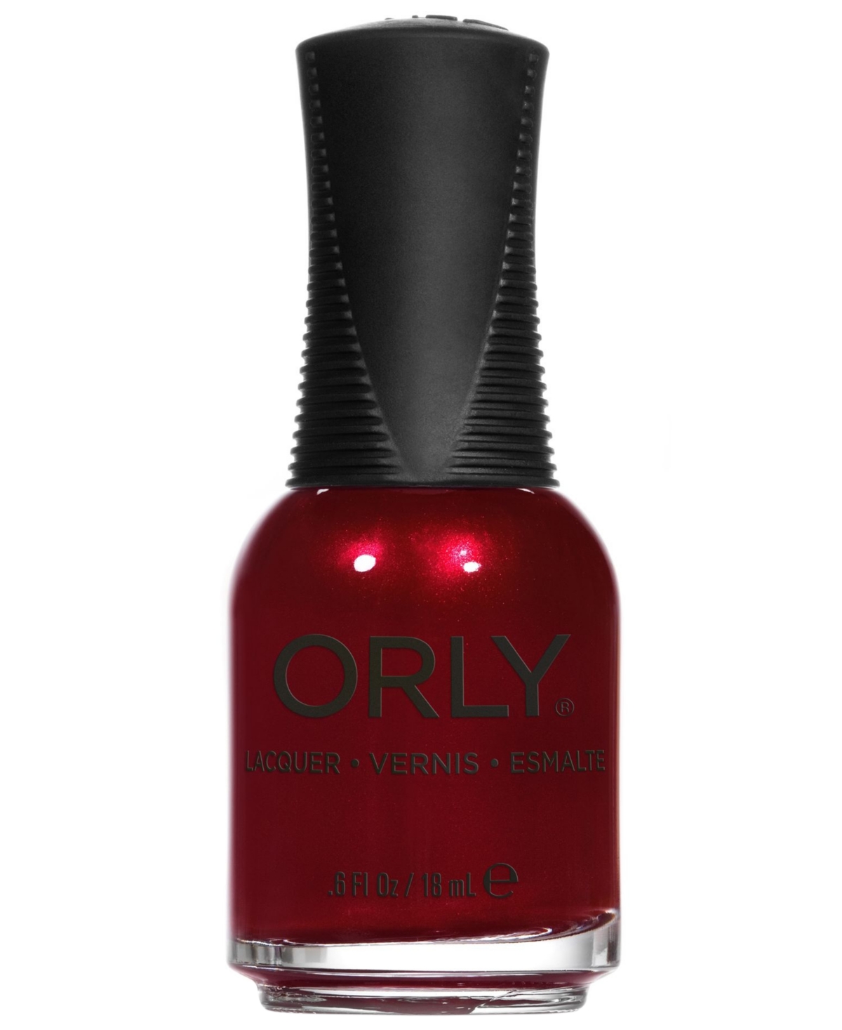 Orly Twinkling Veil Nail Lacquer, 0.6 Oz. In Deep Red Shimmer With Rich Undertones