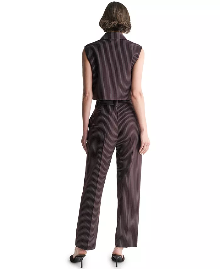 Women's Cropped Peak-Lapel One-Button Blazer - thumbnail 6