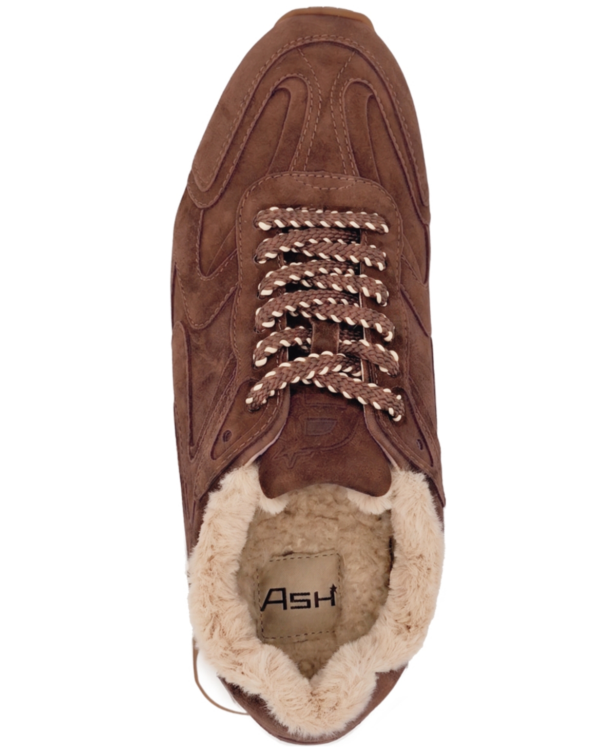 Ash Women's Kasar Fur Lace-Up Sneakers
