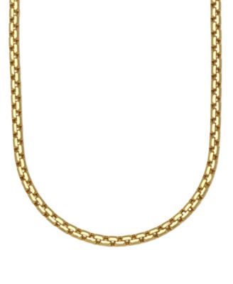 Diamond-Cut Box Chain 24" Necklace in 10k Yellow Gold