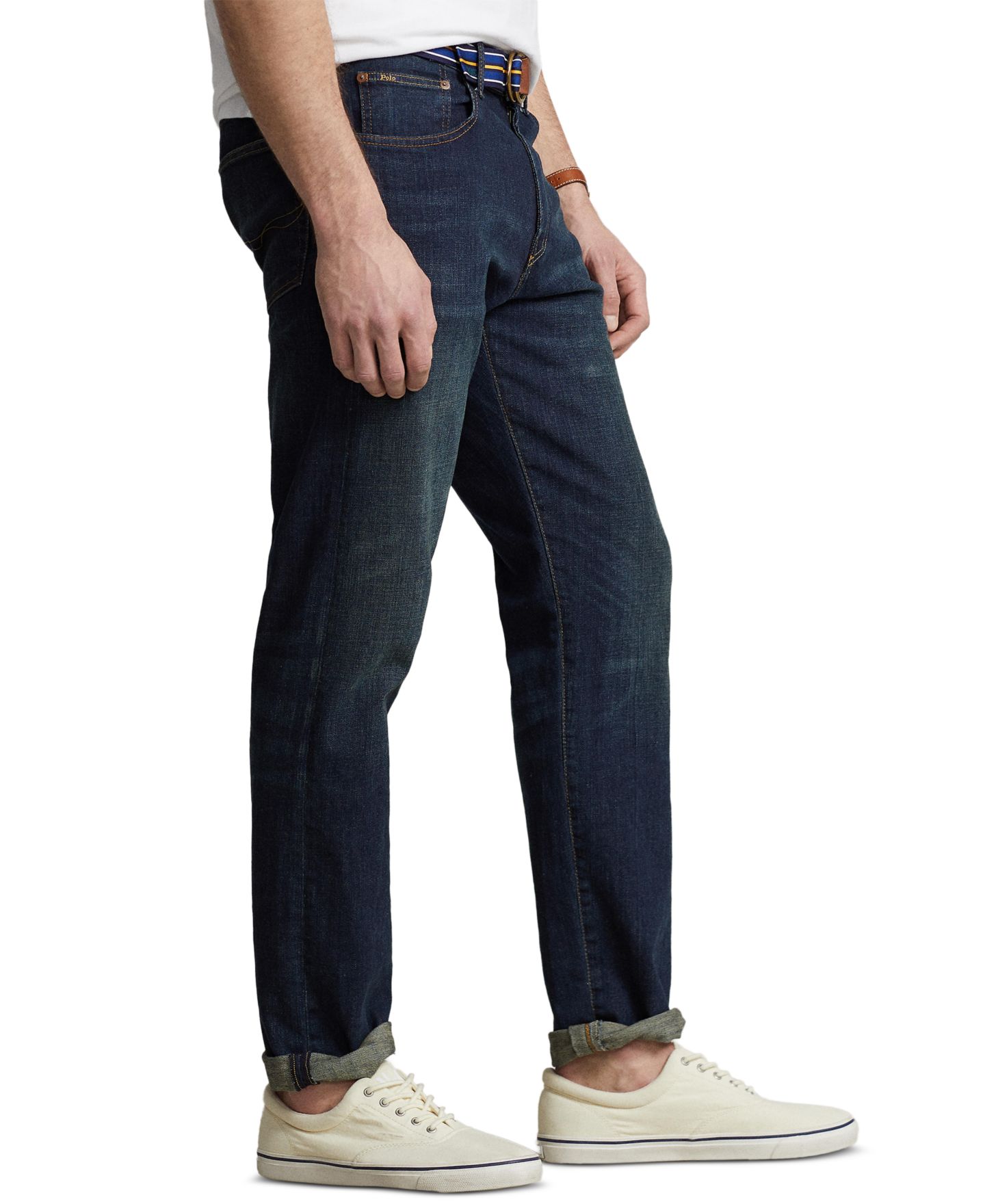 Мужские джинсы Polo Ralph Lauren Big & Tall Prospect Straight Stretch, цвет: Murphy Stretch Dark — фото 7