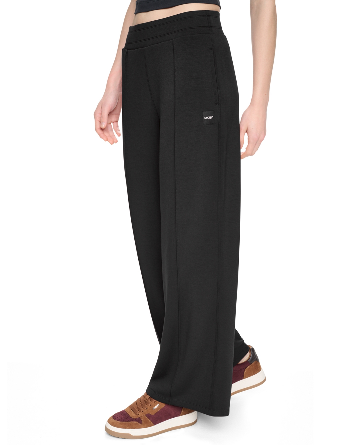 Dkny Sport Women's High-Rise Wide-Leg Pants