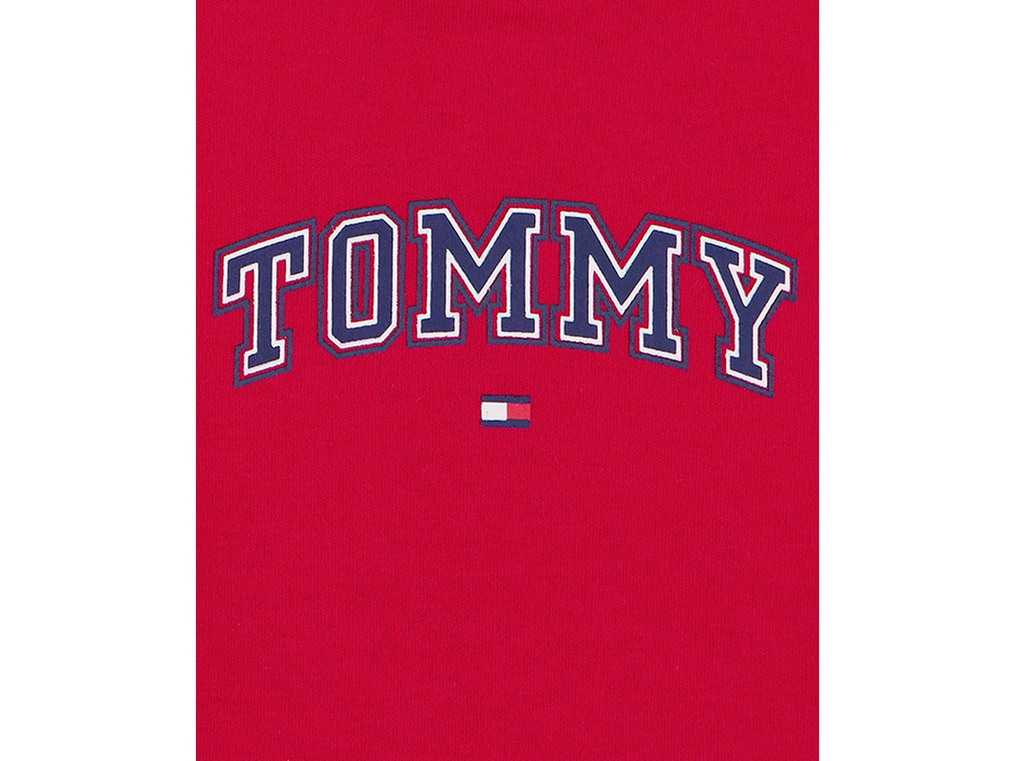 Детский комплект Tommy Hilfiger для мальчиков 2T-5T: бейсбольная куртка, футболка и брюки, цвет: Тёмно-синий / Красный — фото 8