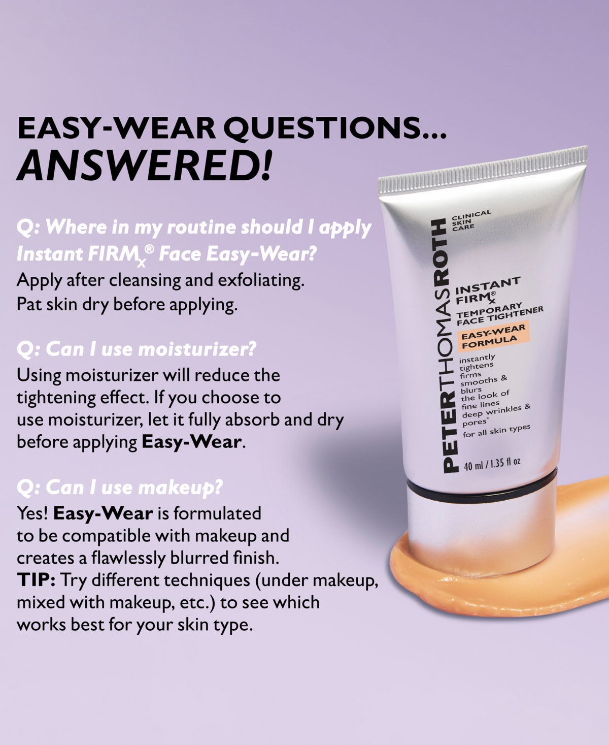 Peter Thomas Roth Instant FIRMx Face Easy Wear Formula, 1.35 oz.