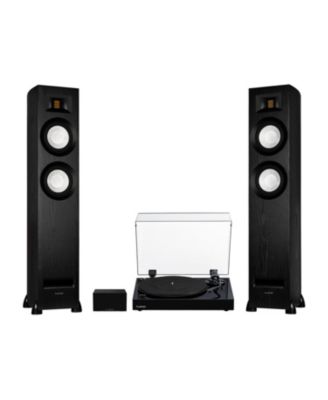 RT82 Vinyl Turntable Record Player, Ri91 Powered Floorstanding Speakers, PA10 Preamp