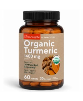 Turmeric Tablets with Black Pepper, 1400mg Per Serving, 60 Count