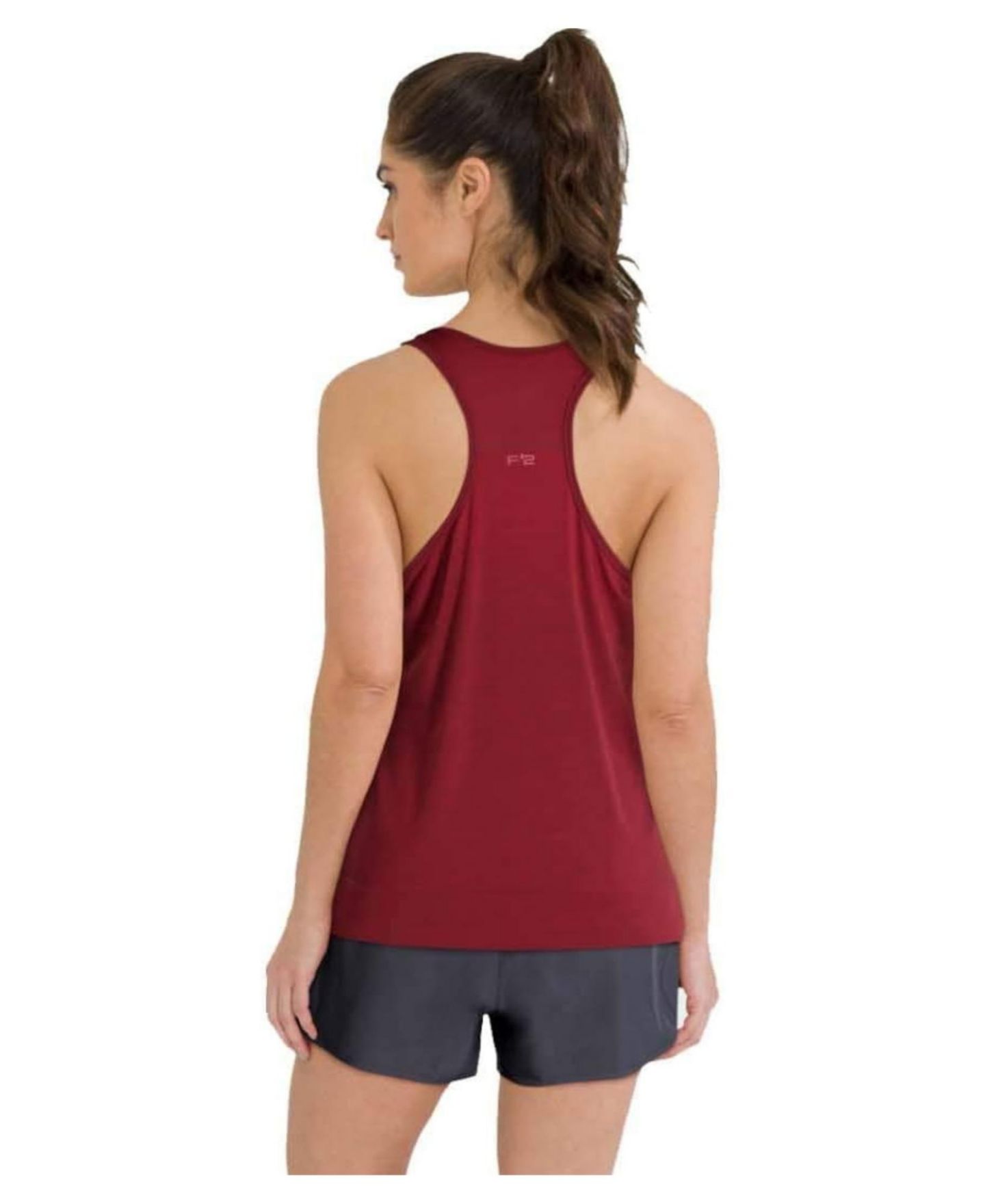 Женский топ Wilson F2 Seamless Racerback Scoop-Neck, цвет: Красный — фото 2