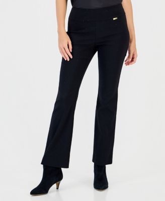 Petite Pull-On Bootcut Pants