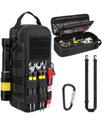 Heavy Duty Tool Bag Carabiner Pouch Portable Utility Organizer Shoulder Electricians