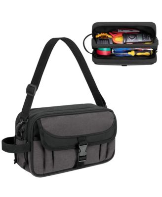 Canvas Tool Pouch Zipper Organizer Bag Electrician Utility Bag