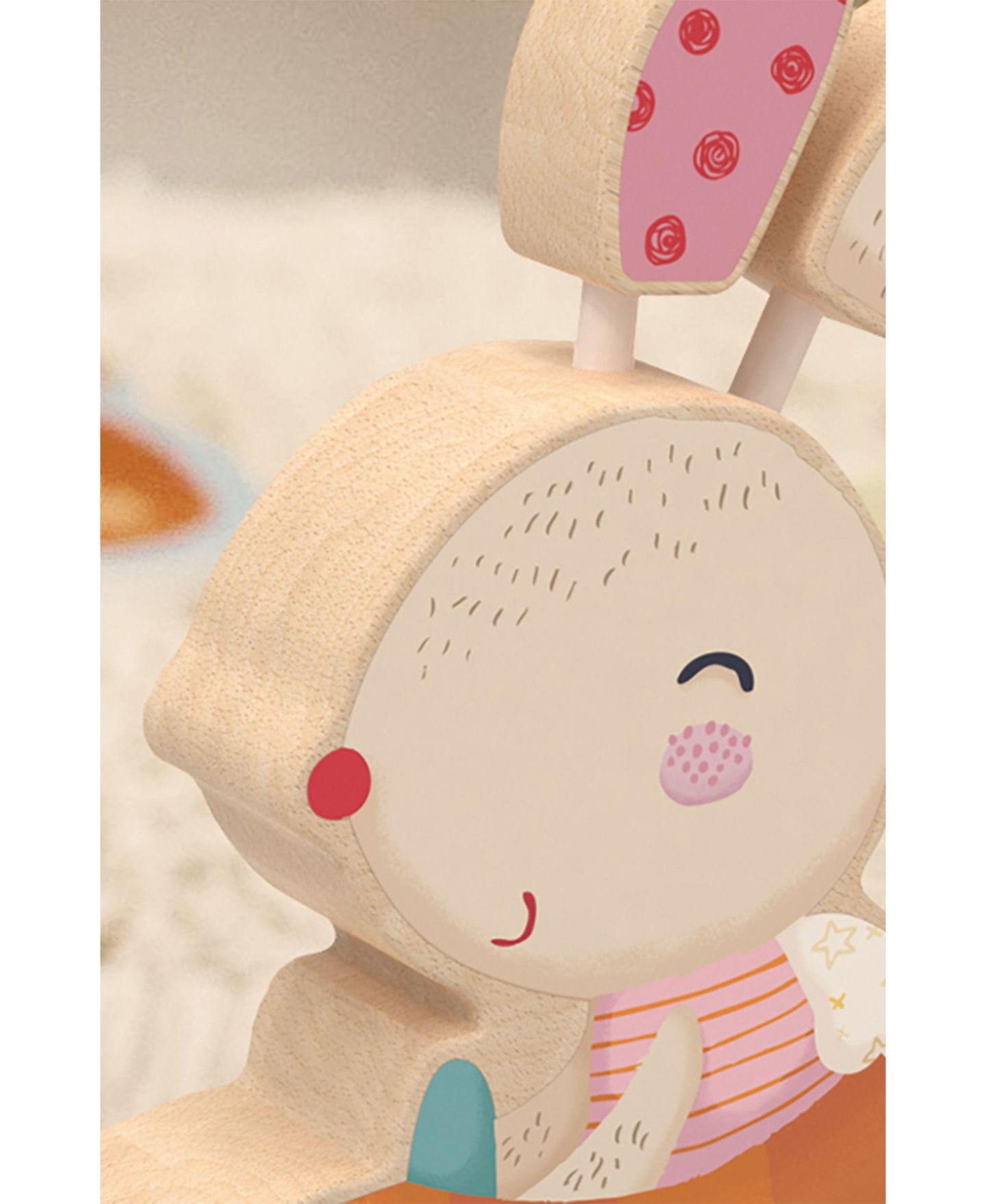Детская игрушка Bababoo and friends Pippa Bunny Push and Pull Toy — фото 4