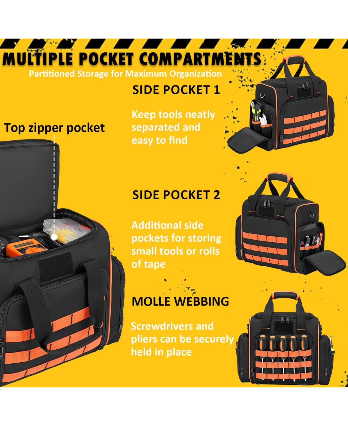 Xdovet Tool Bag Removable Cases Tote Organizer