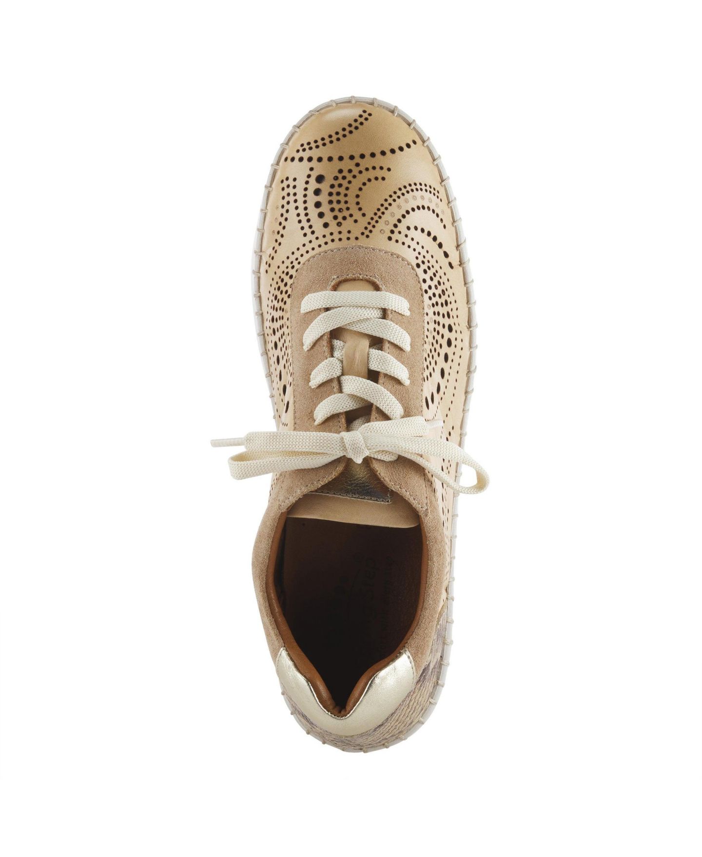 Женские кроссовки Spring Step Jumilla Lace-Up with Stitch-to-Sole Construction, цвет: Бежевый — фото 3