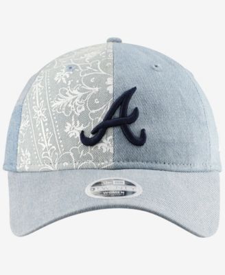 Women's Atlanta Braves Denim Patchwork 9TWENTY Adjustable Hat