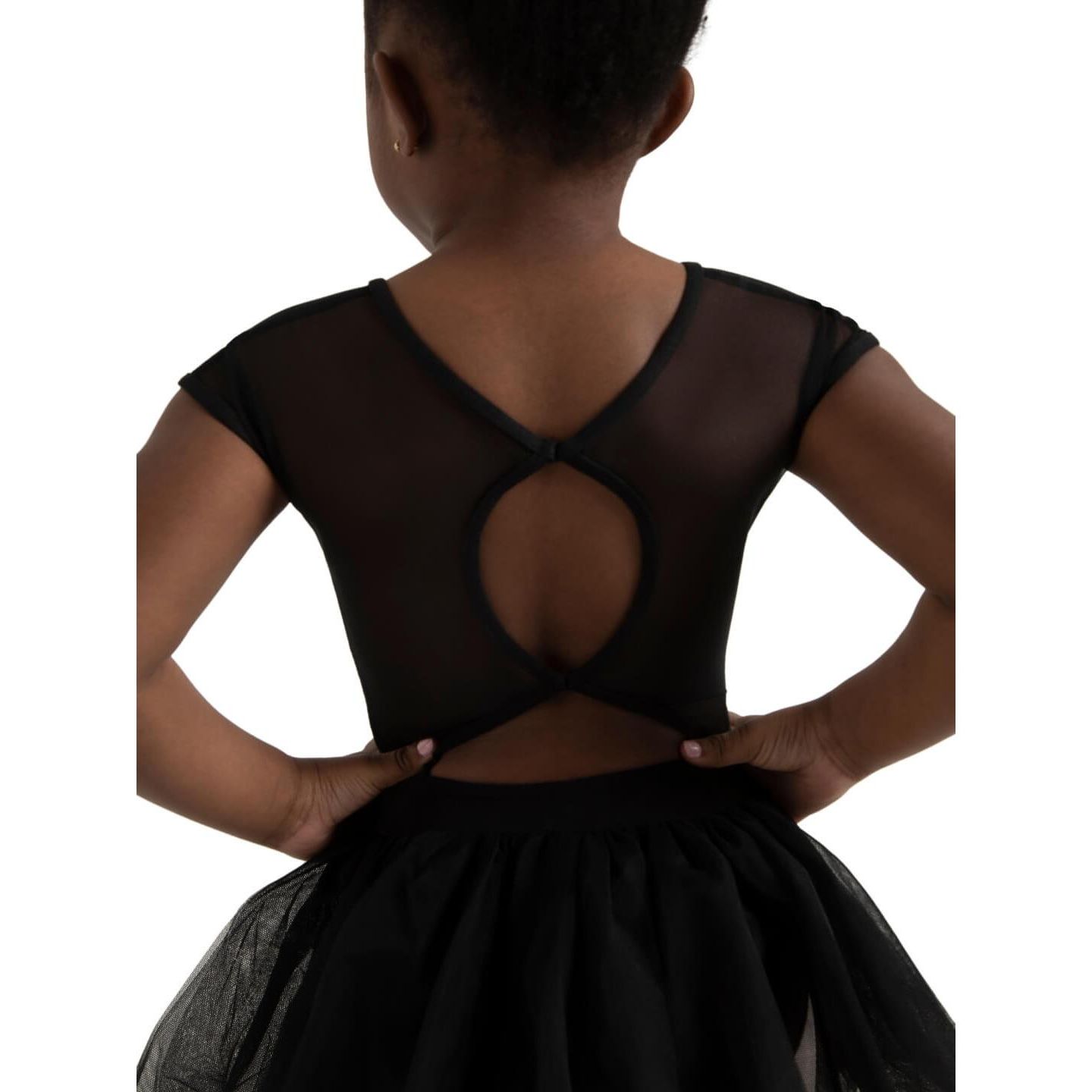 Детское платье Capezio Keyhole Back Tutu Dress - Girls, цвет: Чёрный — фото 5