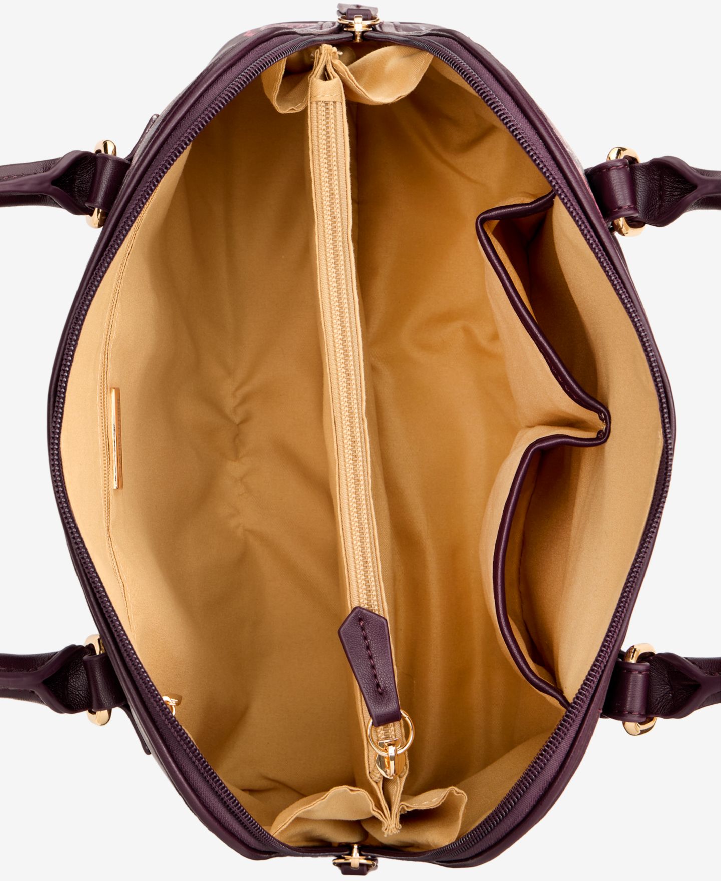 Женская сумка Giani Bernini Floral Detailed Dome Satchel, цвет: Dark Flora — фото 5