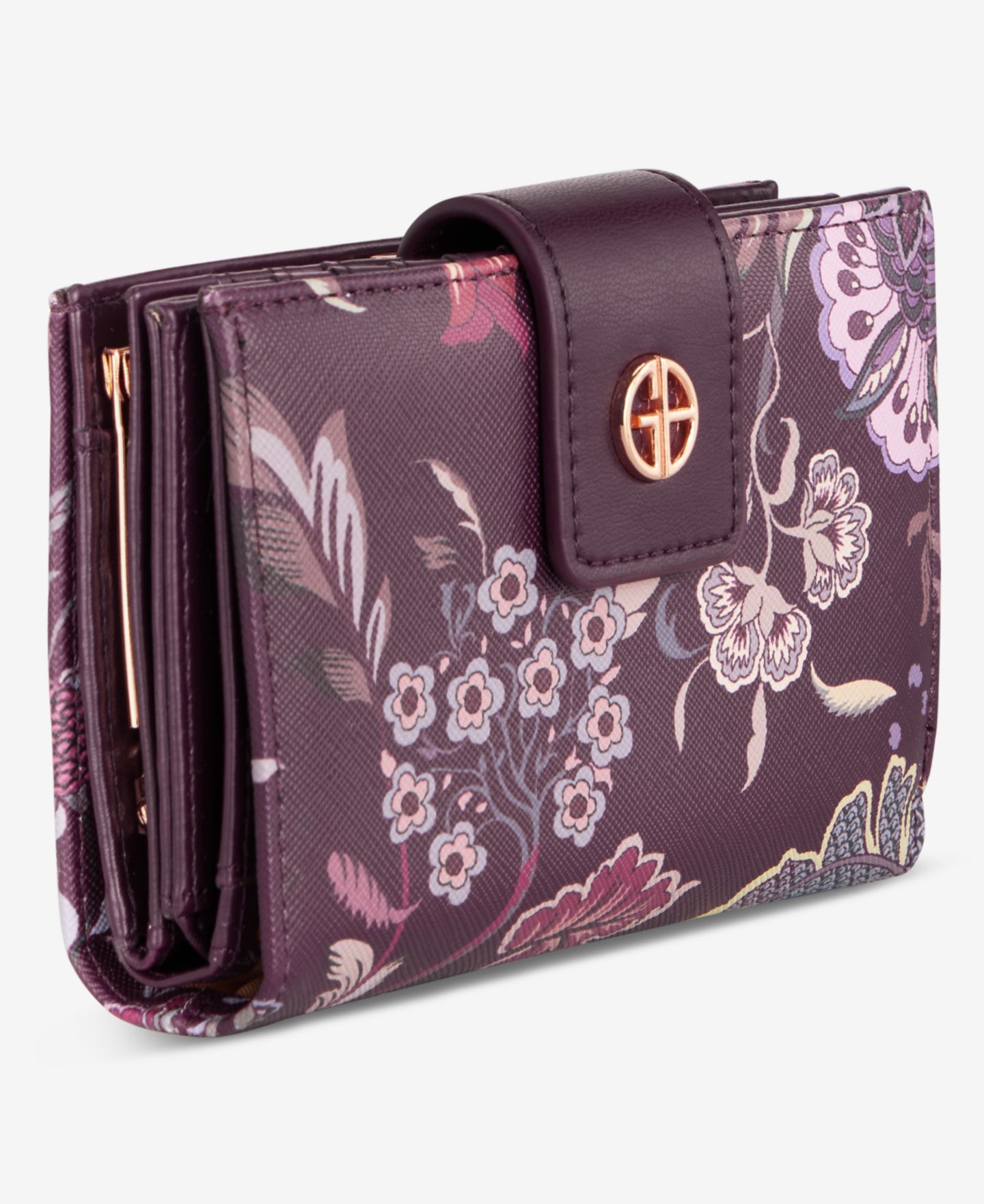 Женский кошелёк Giani Bernini Floral Framed Indexer Wallet, цвет: Dark Flora — фото 6
