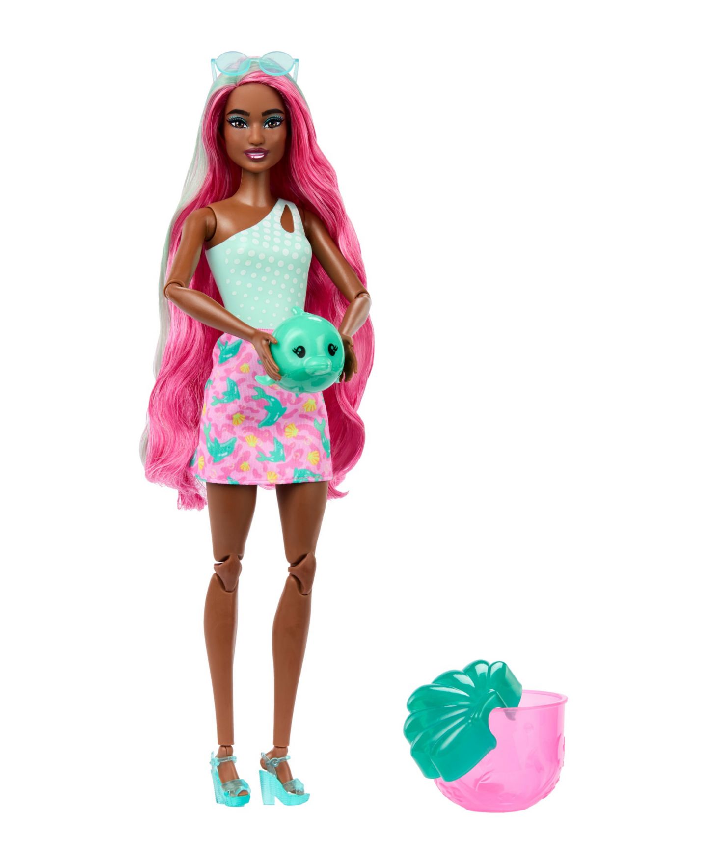 Детская кукла Barbie Pop Reveal Sea Slushy Series 12.8" Color-Change Scented Fashion Doll with Accessories — фото 2