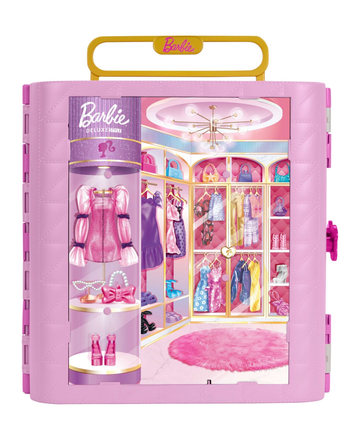 Детские куклы Barbie Deluxe Style Closet with Spin Style Feature, 20+ Pieces Playset — фото 5