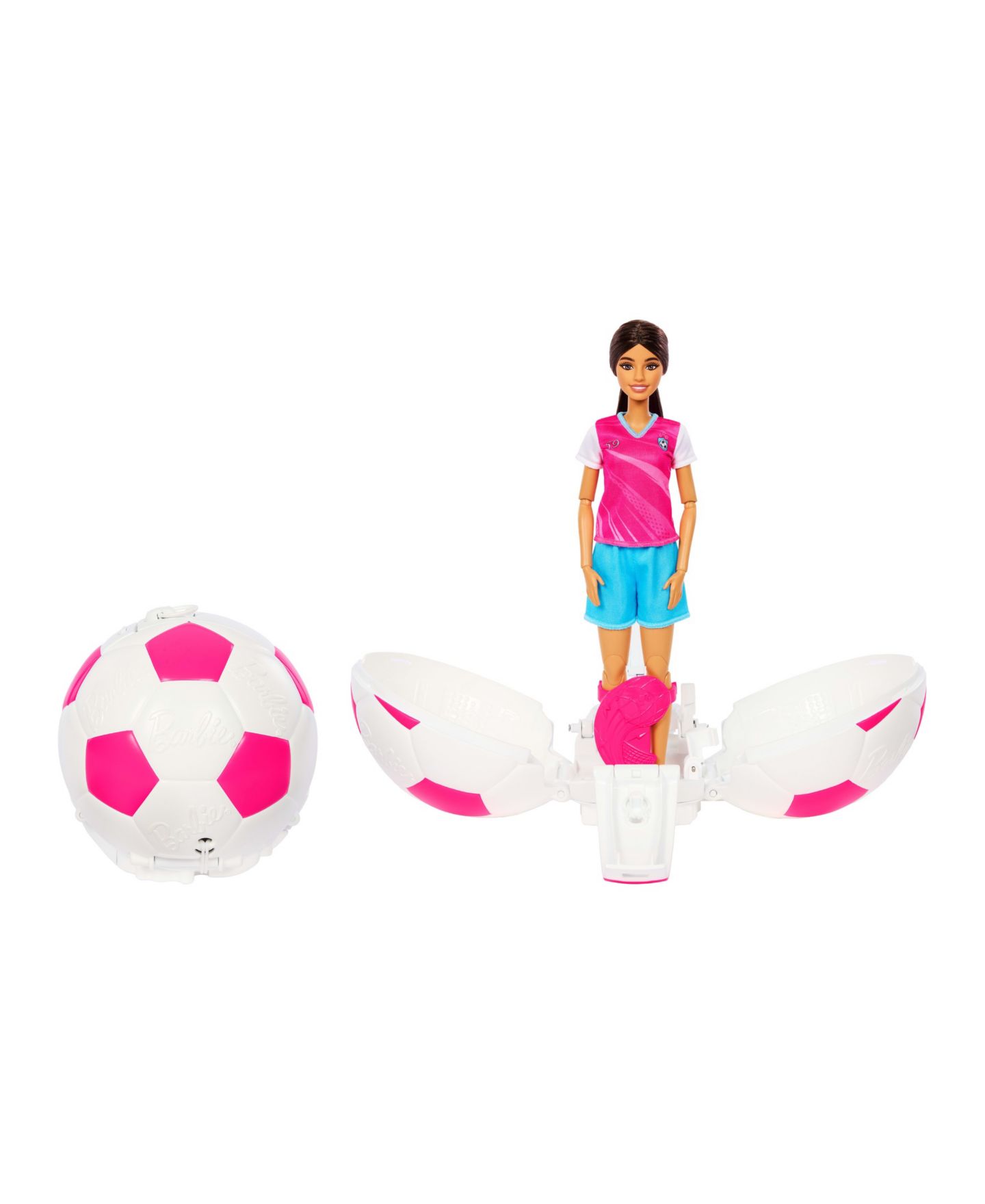 Детская кукла Barbie Roll & Reveal Soccer Player 10.63" Fashion Doll with 8 Surprises — фото 1