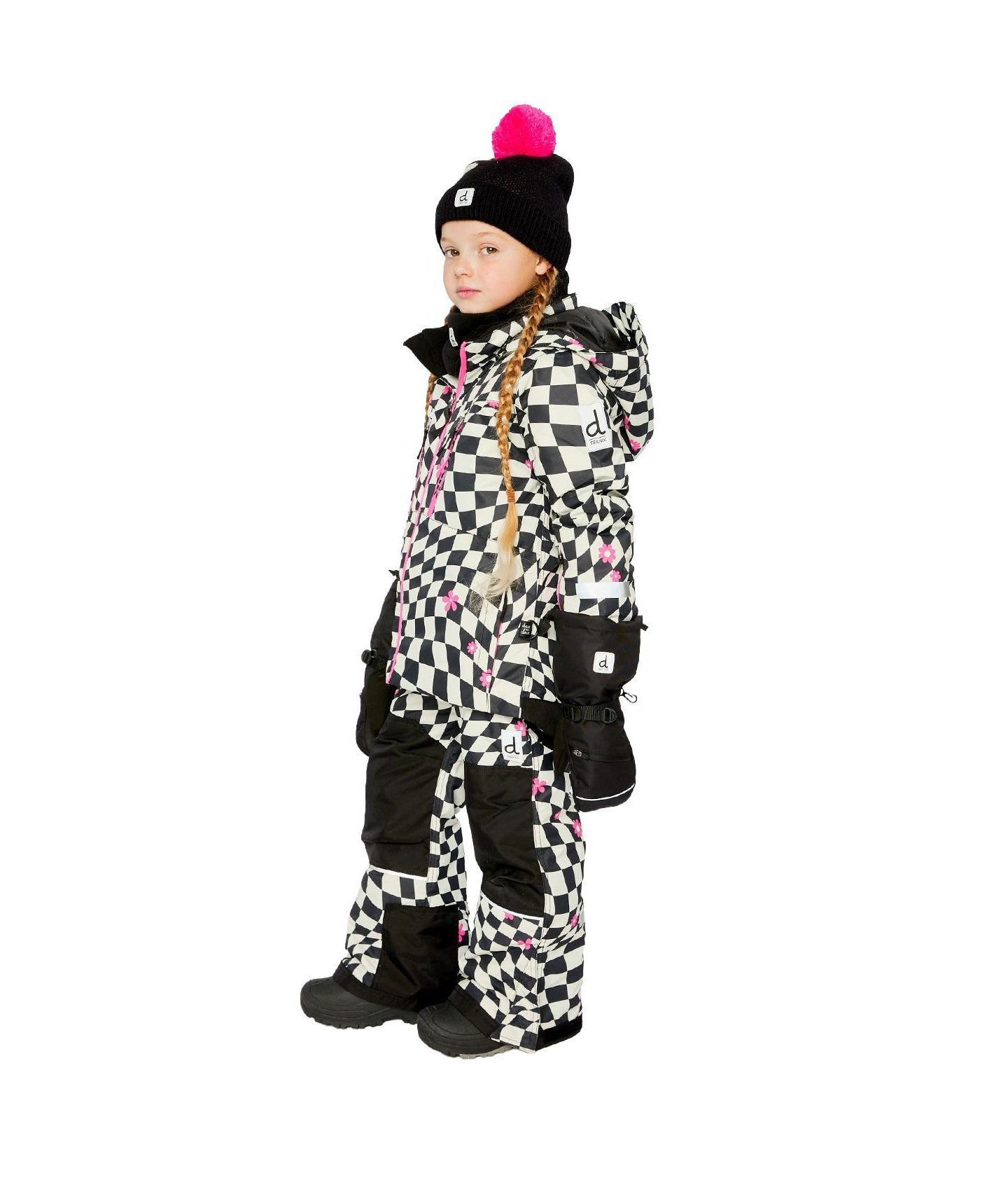 Deux par Deux Toddler Girls(4T-5T) Two Piece Teknik Snowsuit, цвет: Розовый — фото 3