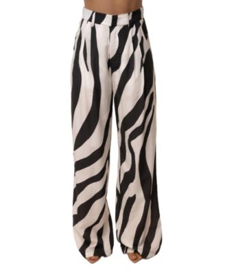 Women's Essential Flow High-Waisted Pleated Wide-Leg Trousers