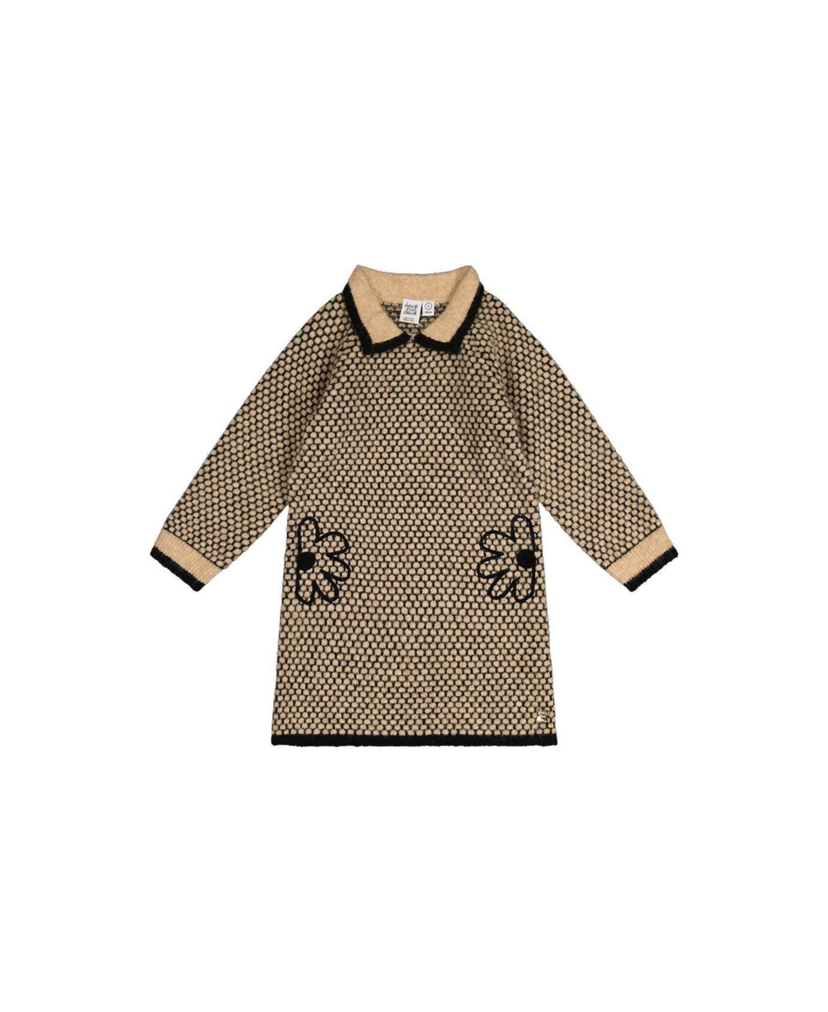 Deux par Deux Little Girls 6-14 Knit Dress with Collar