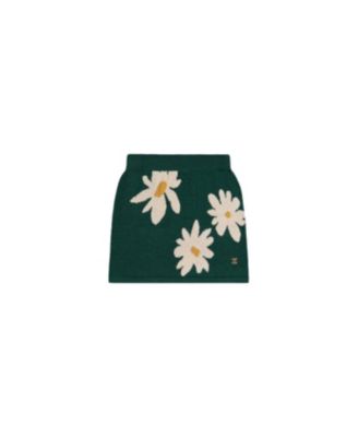Little and Big Girl (size 6 to 12 ) Knitted Skirt Jasper Printed