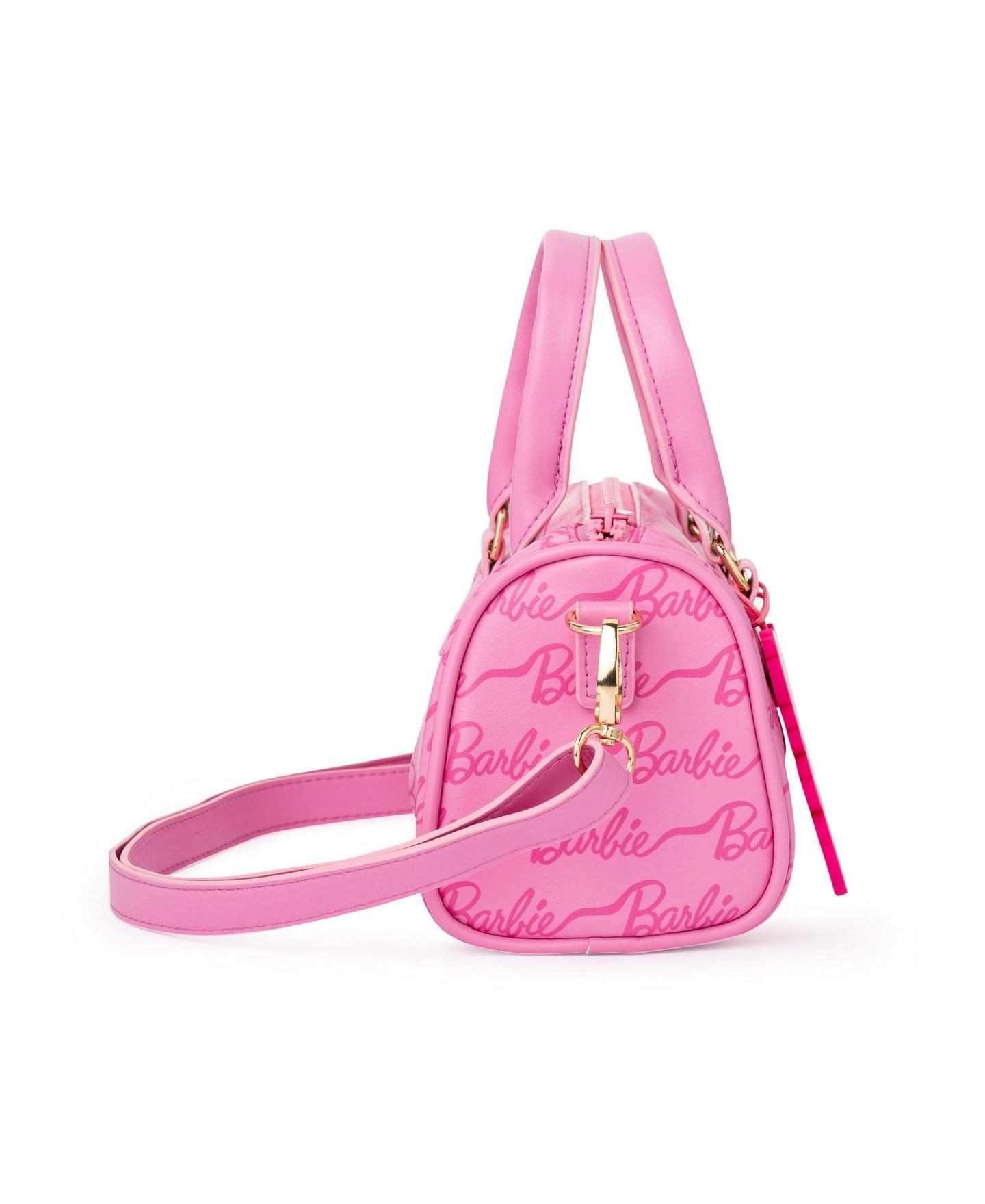 Детская сумка Barbie Ribbon Script Mini Duffle Handbag, цвет: Розовый — фото 3