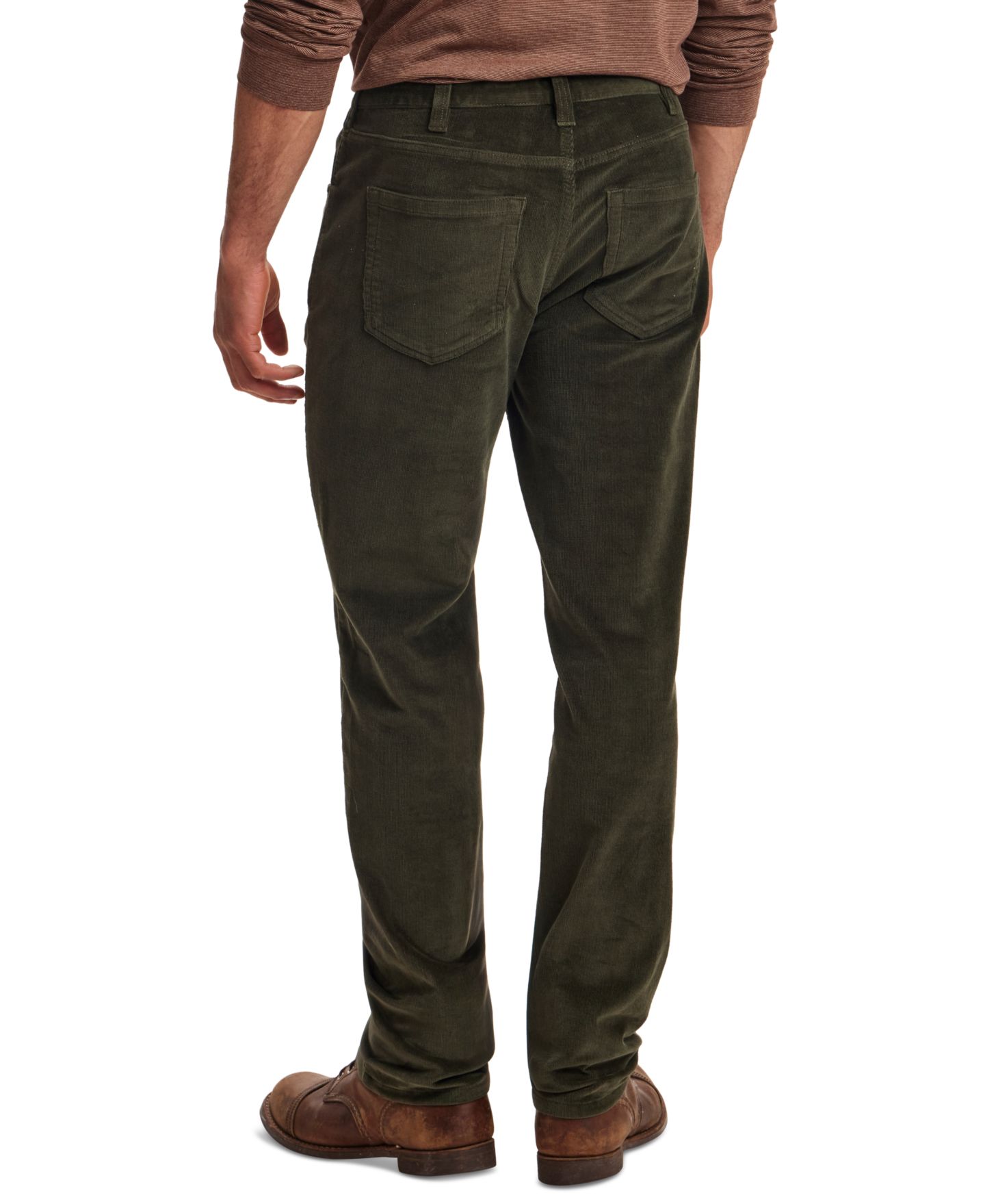 Мужские брюки Weatherproof Vintage Superfine Corduroy, цвет: Тёмно-зелёный ночной — фото 4