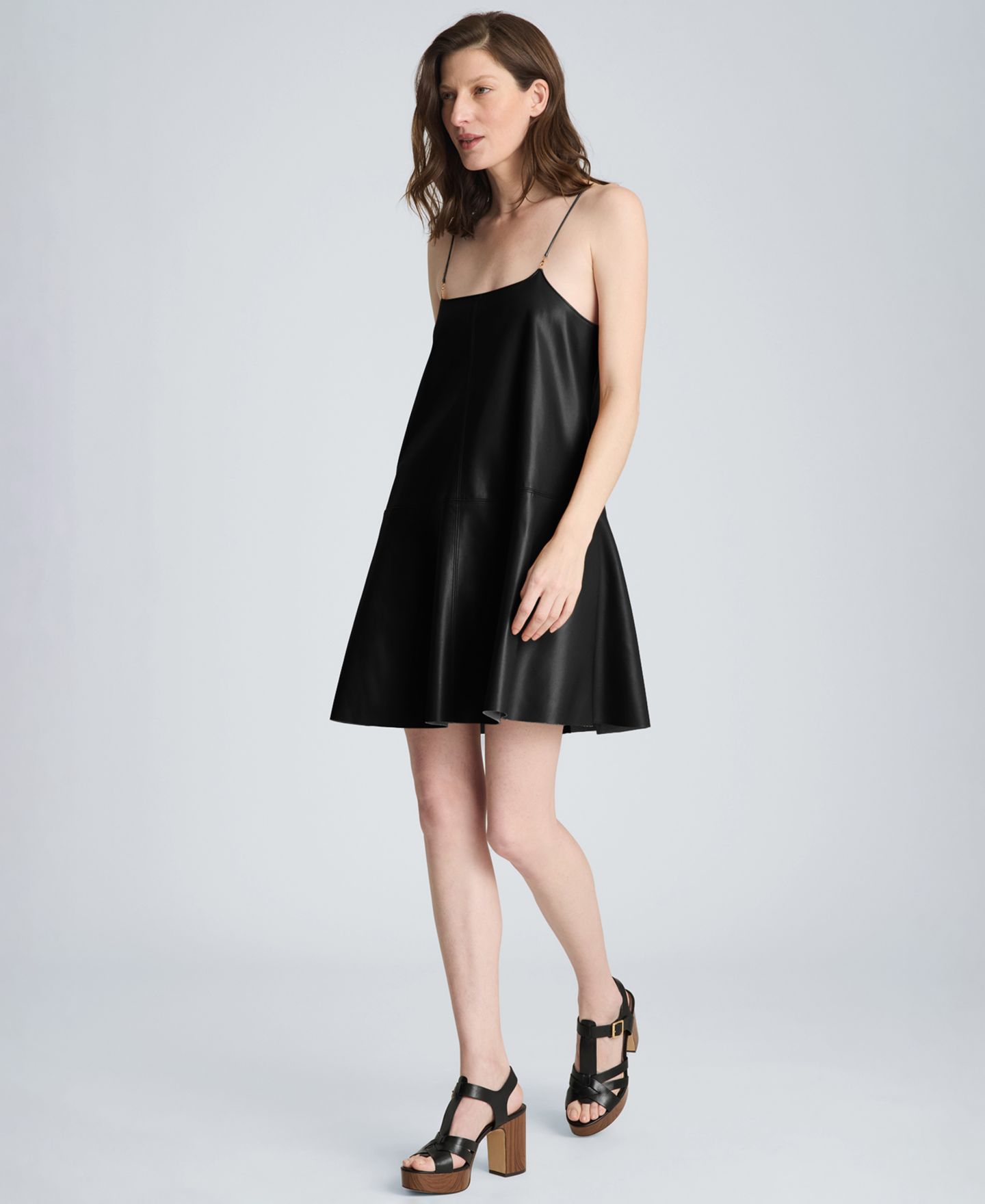 Женское платье Kenneth Cole Spaghetti Strap Mini, цвет: Чёрный — фото 3