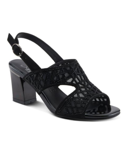 Женские сандалии Azura Wisp Slingback with Buckle Closure, цвет: Чёрный
