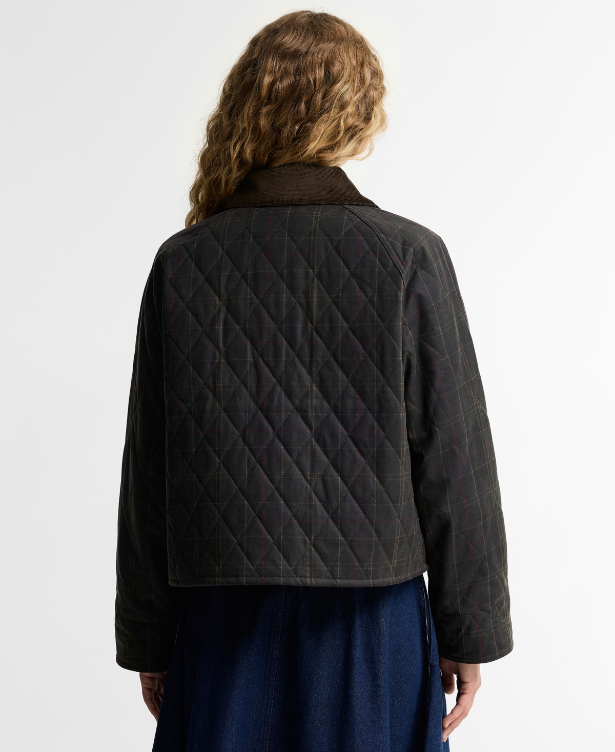 Barbour Women's Tartan Icon Wax Quilt Jacket