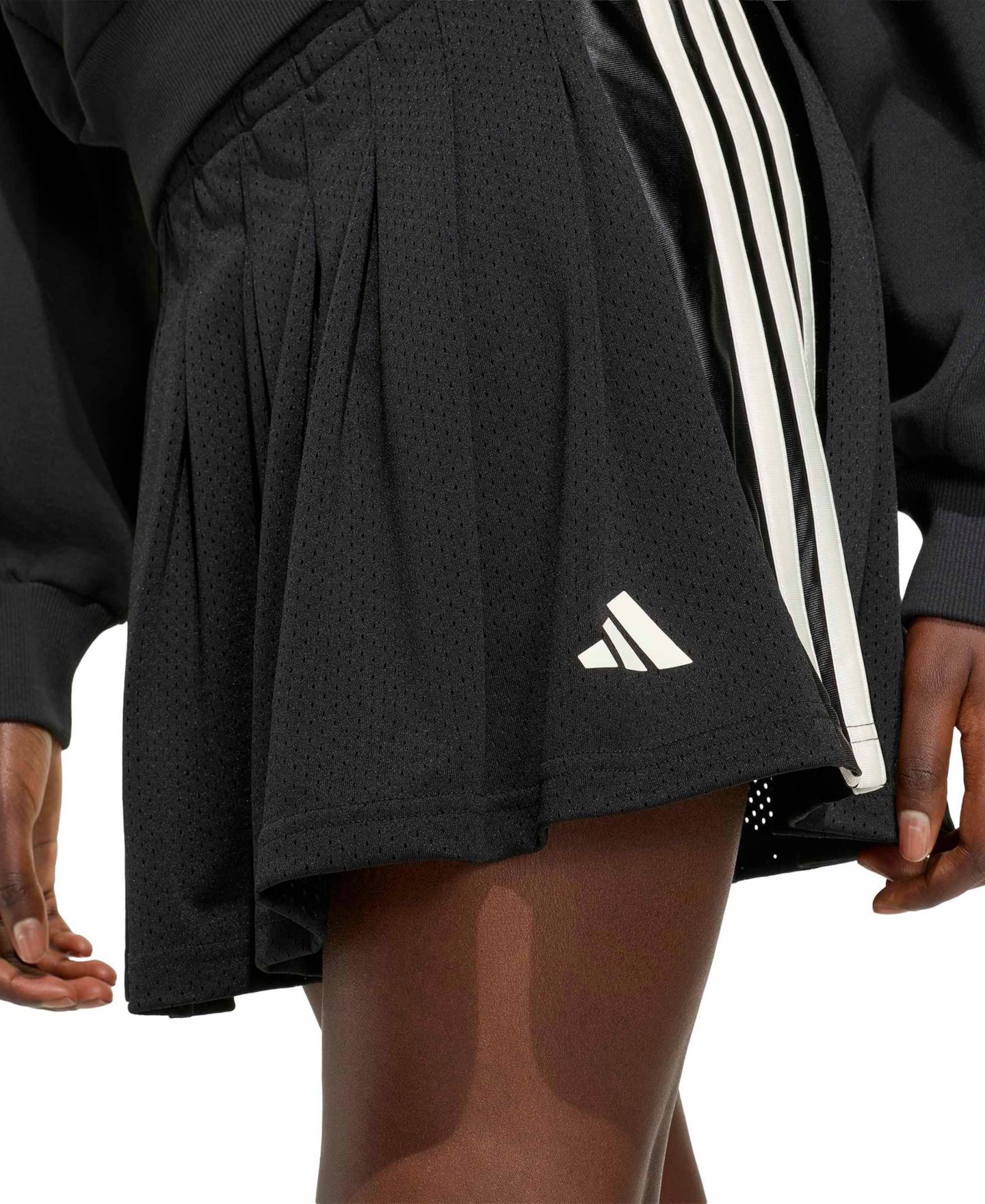 Женская юбка adidas Stadium Two-In-One Pleated, цвет: Чёрный — фото 3