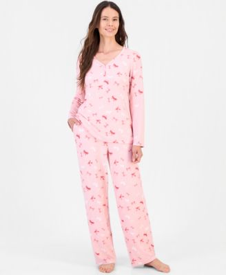 Women's 2-Piece Printed Long-Sleeve Packaged Pajama set