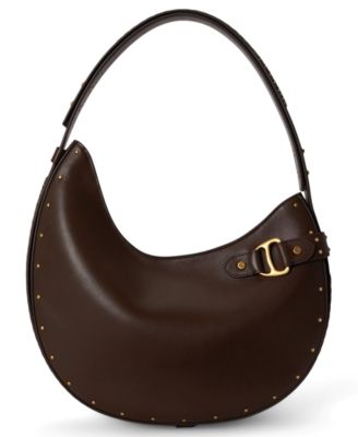 Studded Leather Medium Tasha Shoulder Handbag