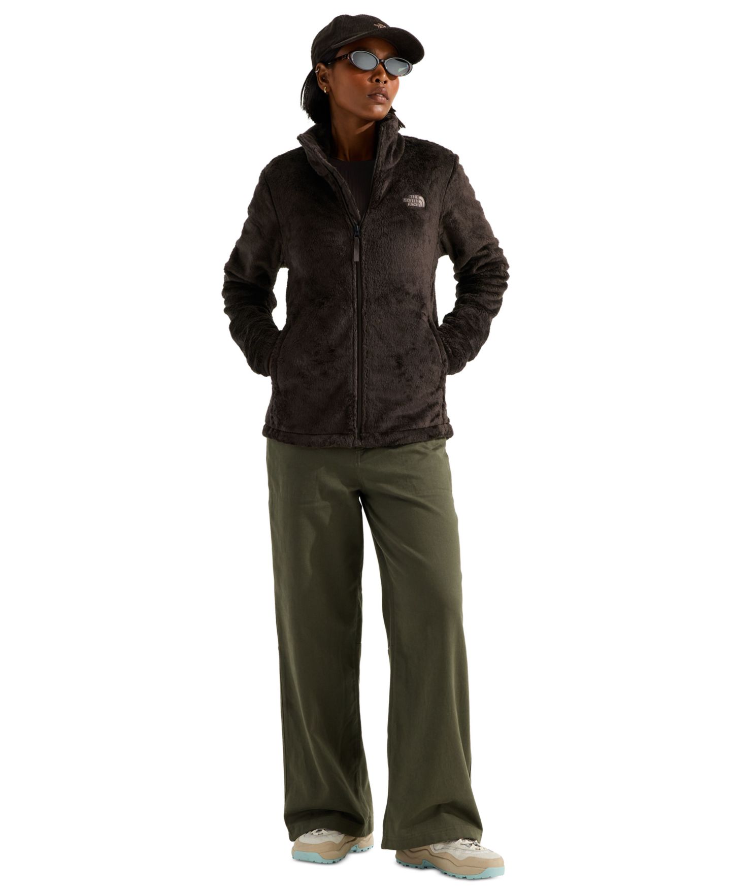 Женская куртка The North Face Osito Fleece, цвет: Тёмный каштановый — фото 2