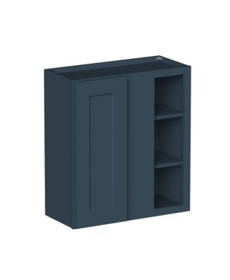 30"H Standard Corner Wall Cabinets, Ready to Assemble Kitchen Cabinet with Solid Wood Frame, Soft-Close Slides and Hinge