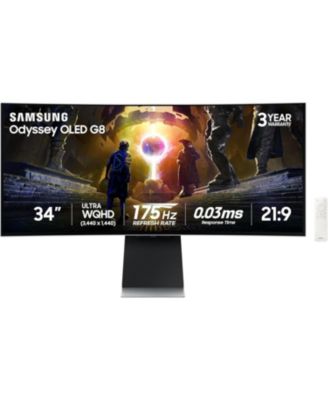 LS34DG856SNXZA 34" OLED UWQHD 175Hz Ultrawide Curved Gaming Monitor