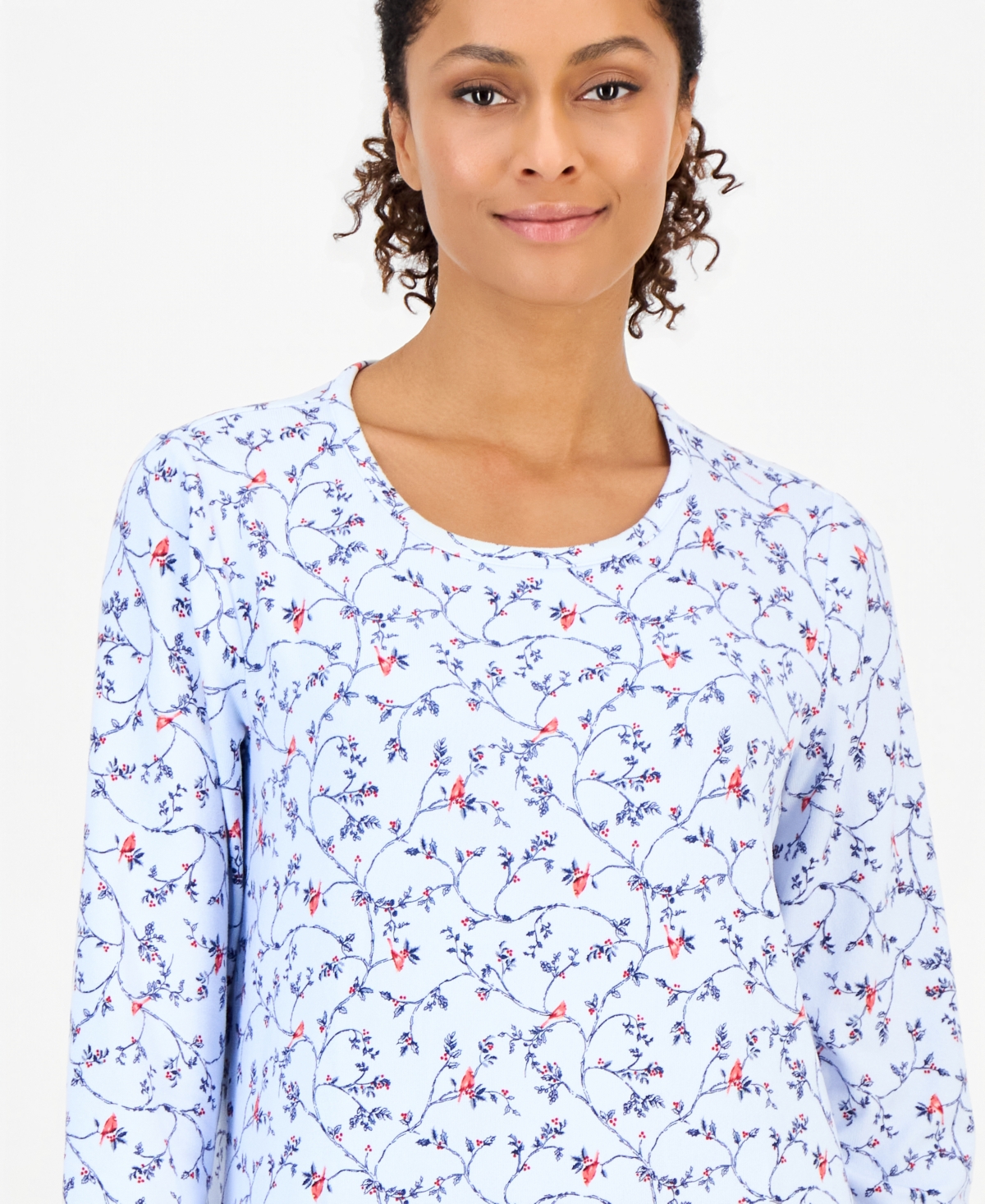 Charter Club Women's Long Sleeve Soft Knit Sleepshirt, Macy's Exclusive