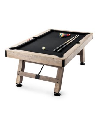 7 feet Pool Table Set with Adjustable Legs, Balls, Cues and Brush