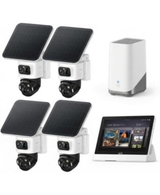 eufyCam S4 Outdoor Solar 4K 4-Cam Kit with Smart Display E10