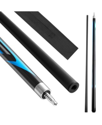 58-Inch Jump Break Pool Cue with Carbon Fiber Shaft and Maple Butt