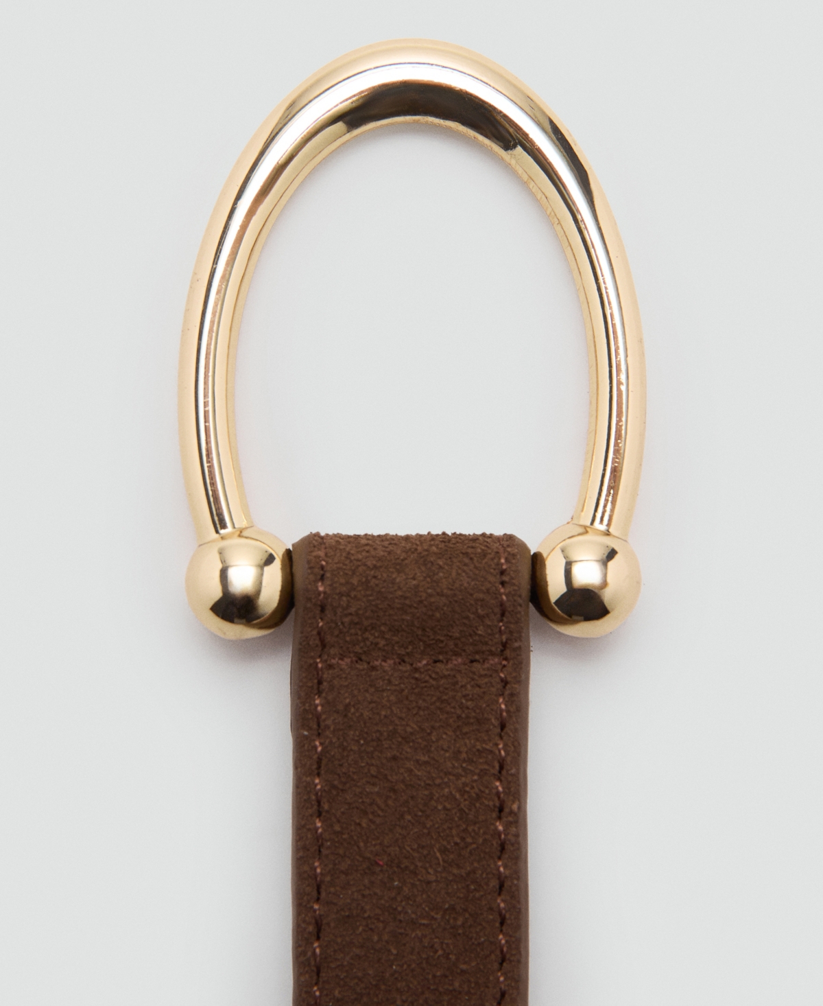 Mango Women's Thin Suede Leather Belt