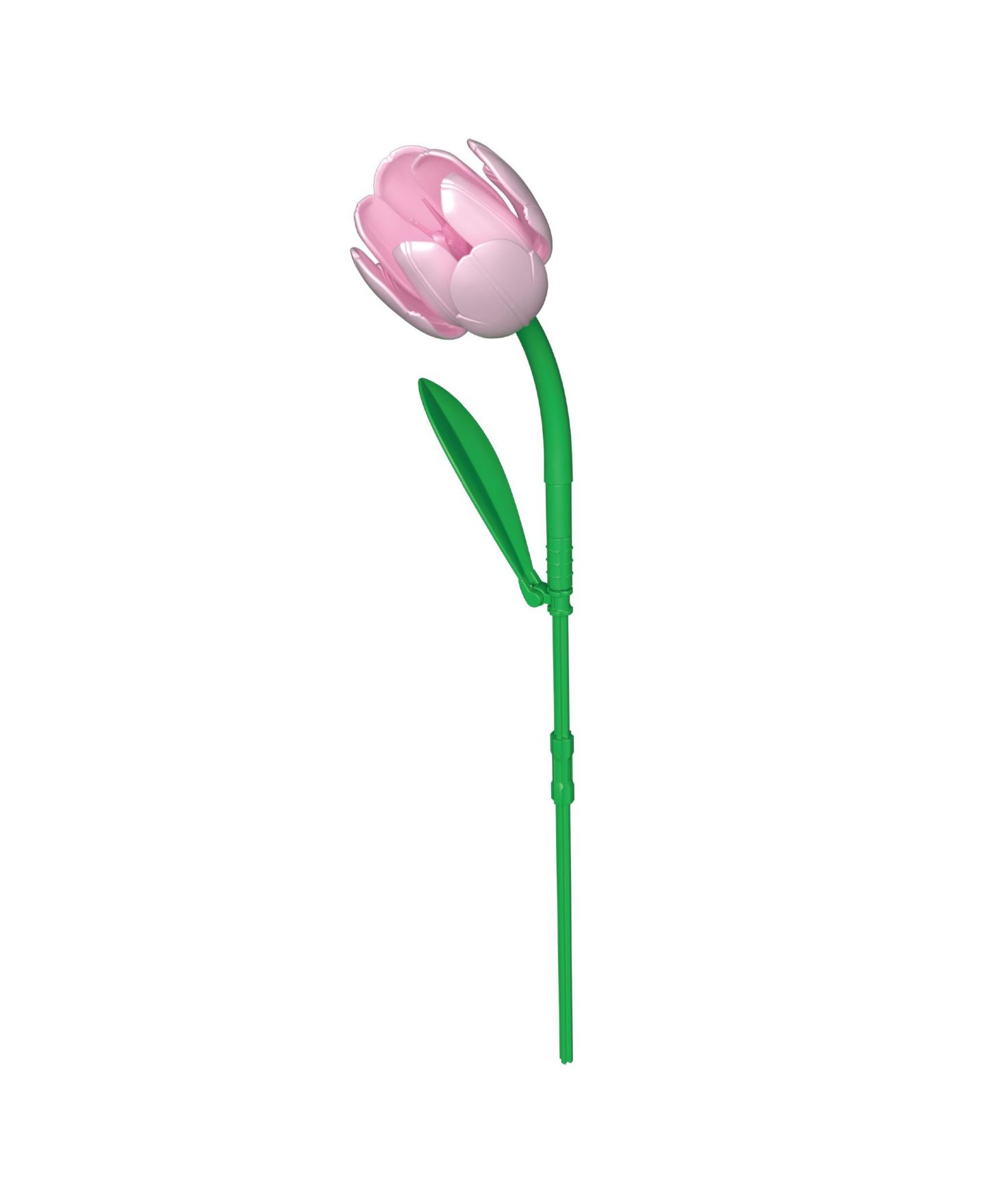 Детский конструктор Contixo BK08 Tulip & Iris Flower Bouquet Building Set, 428-Piece Pink & Blue Floral Brick Kit with Adjustable Stems, Creative Home Décor Gift, Ages 8+, цвет: Розовый / Синий — фото 7