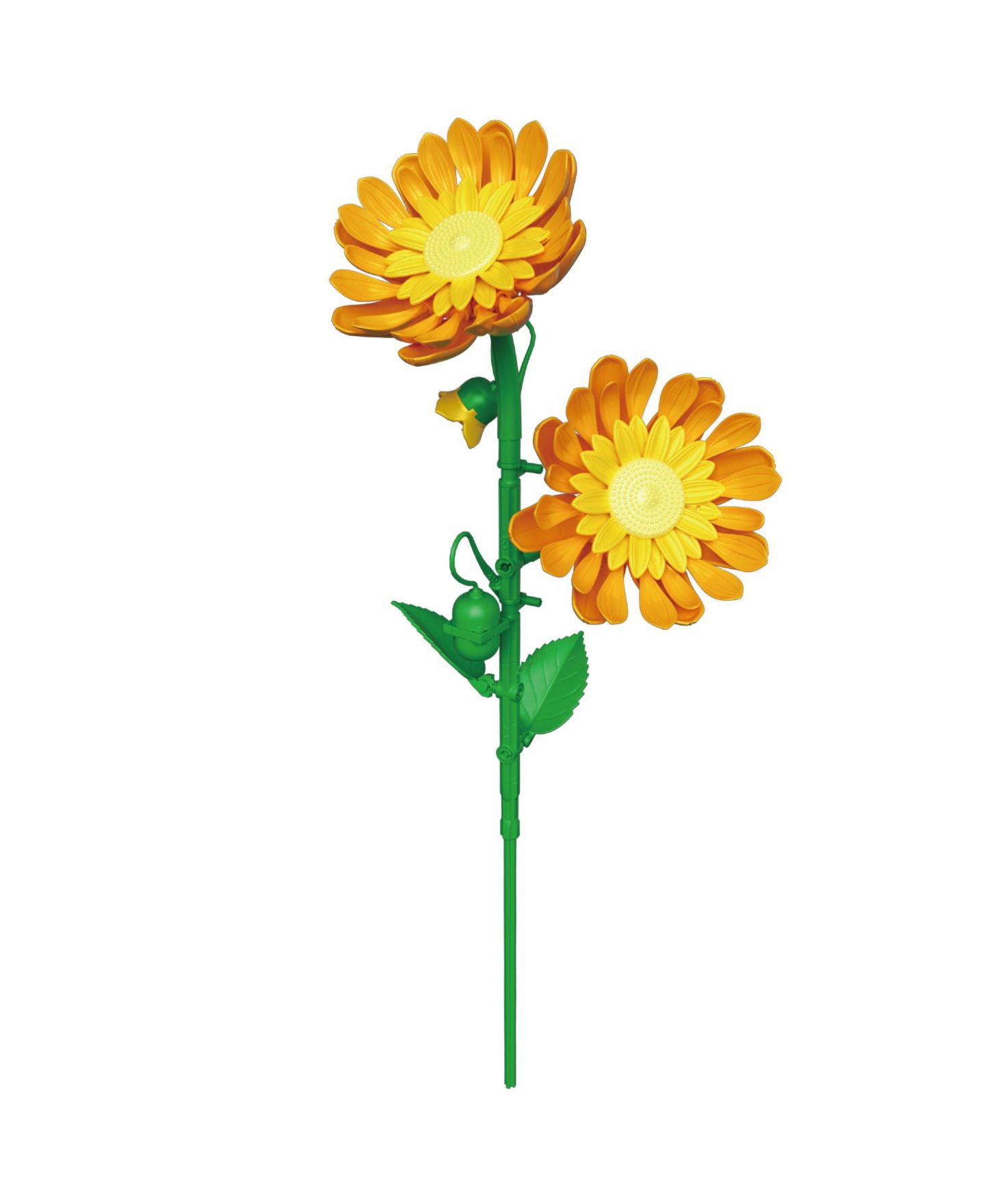 Детский конструктор Contixo BK11 Sunflower Bouquet Building Set, 415-Piece Yellow Floral Brick Kit with Daisies, Daffodils & Adjustable Stems, Creative Home Décor Gift, цвет: Жёлтый / Белый — фото 4